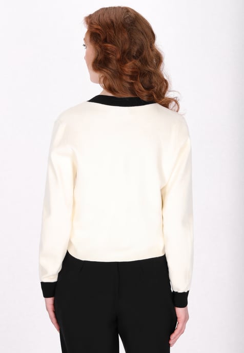 Dreimaster Strickjacke Frauen cremefarben - Image 4