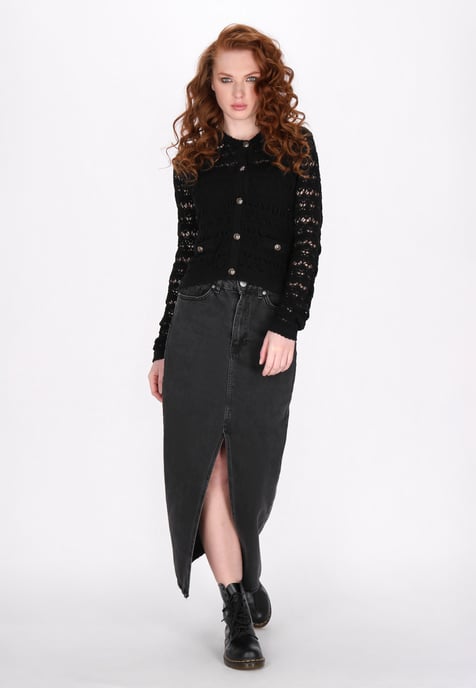 Dreimaster Strickjacke Frauen Schwarz - Image 2