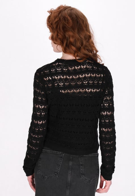 Dreimaster Strickjacke Frauen Schwarz - Image 4