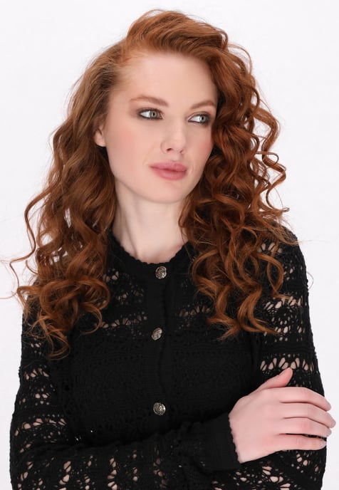 Dreimaster Strickjacke Frauen Schwarz - Image 5