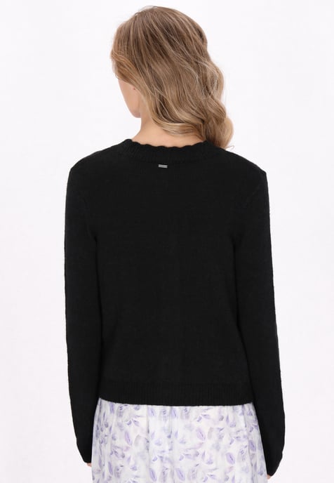 Dreimaster Strickjacke Frauen Schwarz - Image 4