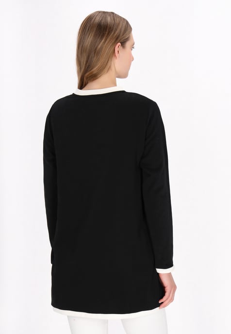 Dreimaster Strickjacke Frauen Schwarz - Image 4
