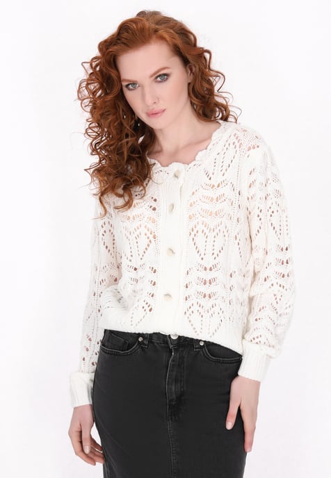 Dreimaster Strickjacke Frauen cremefarben - Image 3