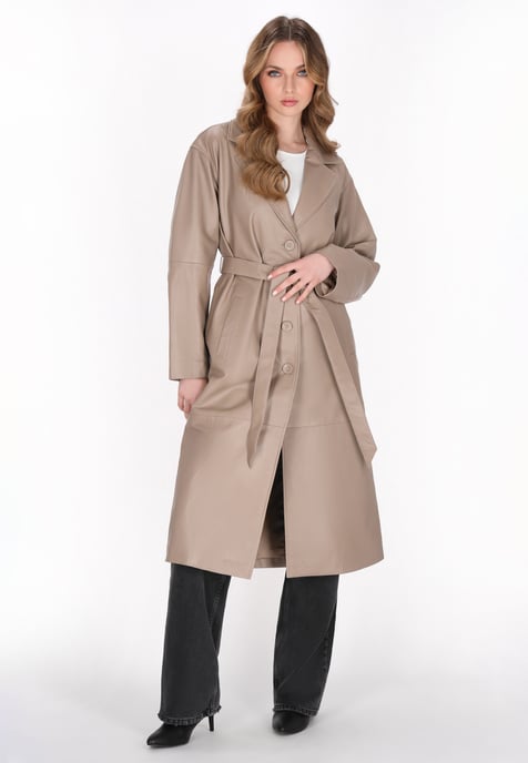 Dreimaster Mantel Frauen Taupe - Image 3
