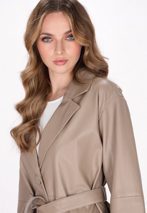 Dreimaster Mantel Frauen Taupe - Image 5