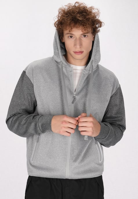 Mo Jacke Herren hellgrau melange - Image 3