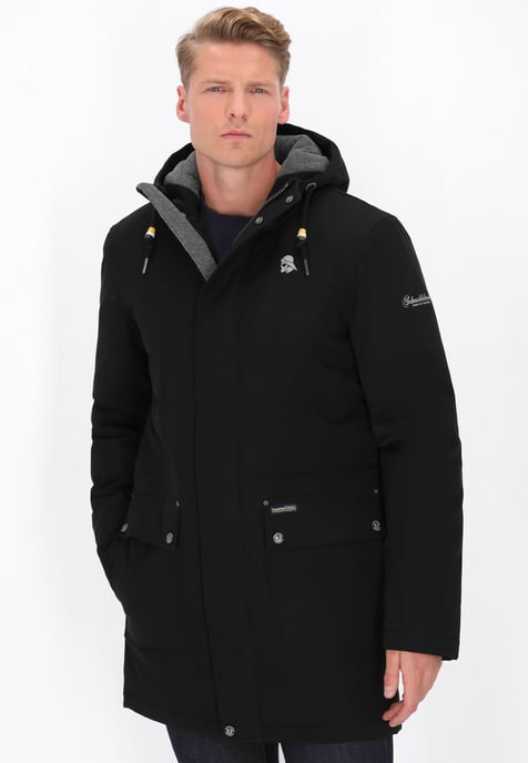 Schmuddelwedda Parka Männer Schwarz - Image 3