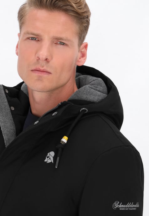 Schmuddelwedda Parka Männer Schwarz - Image 5