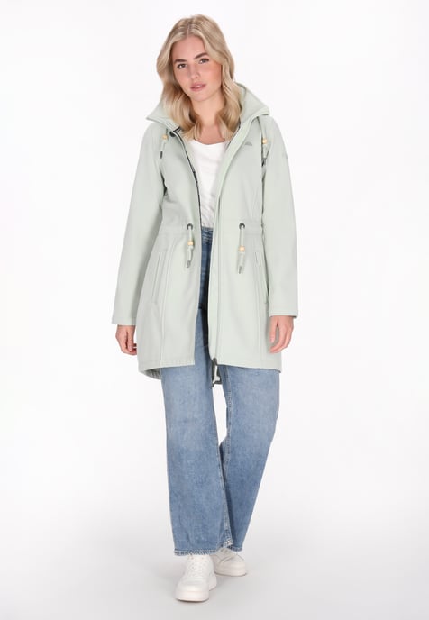 Schmuddelwedda Softshelljacke Frauen Salbeigrün - Image 2
