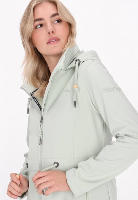 Schmuddelwedda Softshelljacke Frauen Salbeigrün - Image 5
