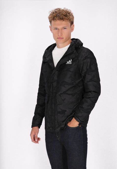 Schmuddelwedda Anorak Herren Grau Camouflage - Image 3