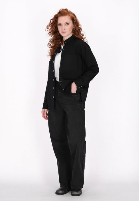 Dreimaster Hemd Frauen Schwarz - Image 2