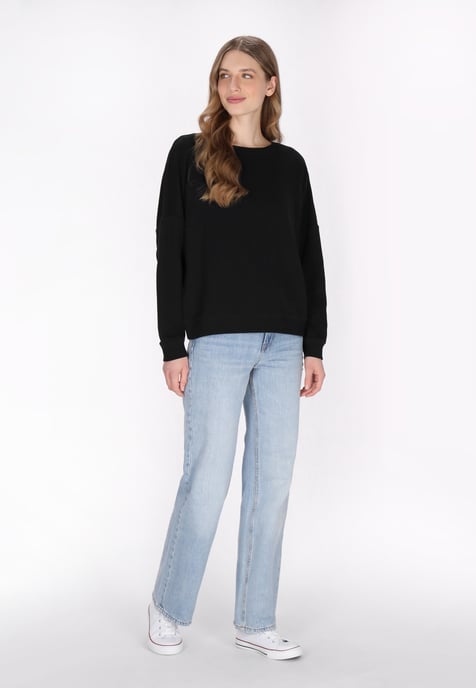 Dreimaster Sweatshirt Frauen Schwarz - Image 2