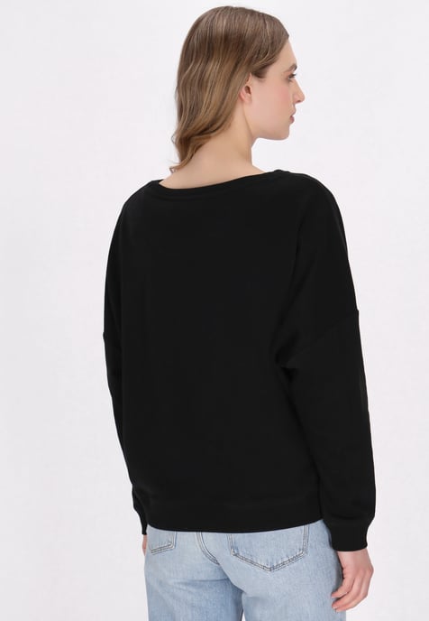 Dreimaster Sweatshirt Frauen Schwarz - Image 4