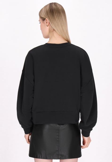 Mymo Sweatshirt Frauen Schwarz - Image 4