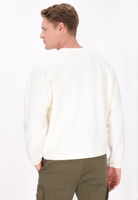Dreimaster Sweatshirt Männer cremefarben - Image 4