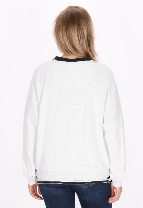 Schmuddelwedda Sweatshirt Frauen cremeweiß meliert - Image 4