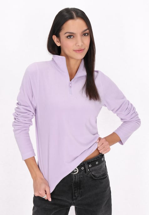 Mymo Fleecepullover Damen Hellviolett - Image 3