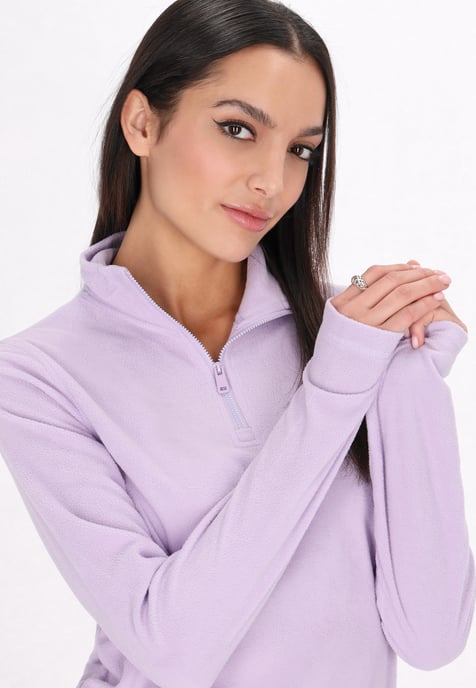 Mymo Fleecepullover Damen Hellviolett - Image 5