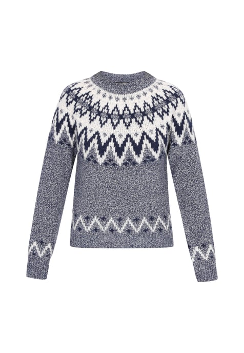 Dreimaster Pullover Frauen Marineblau Mehrfarbig - Image 1