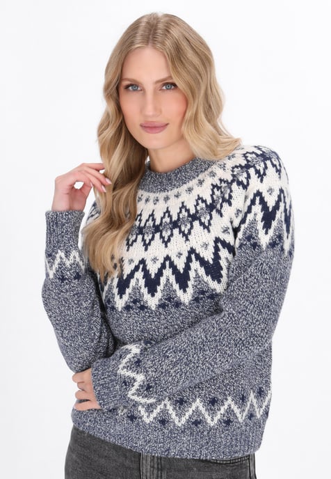Dreimaster Pullover Frauen Marineblau Mehrfarbig - Image 3