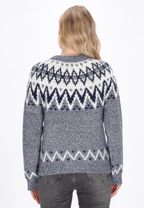 Dreimaster Pullover Frauen Marineblau Mehrfarbig - Image 4