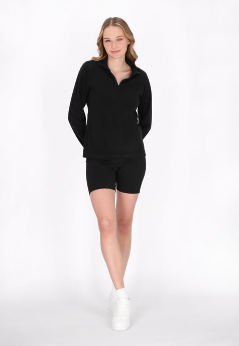 Mymo Fleecepullover Damen schwarz - Image 2