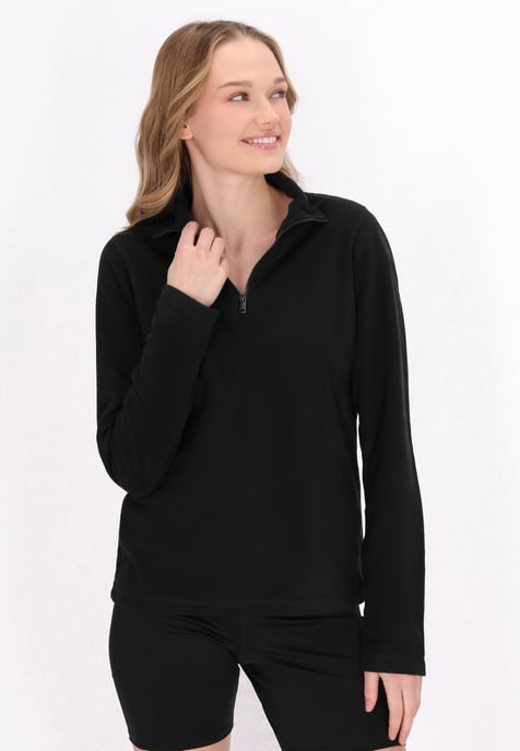 Mymo Fleecepullover Damen schwarz - Image 3
