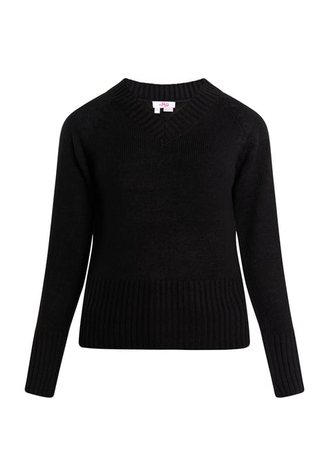 Mymo Strickpullover Damen schwarz - Image 1