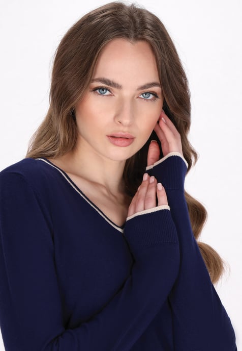 Dreimaster Pullover Frauen Marine - Image 5