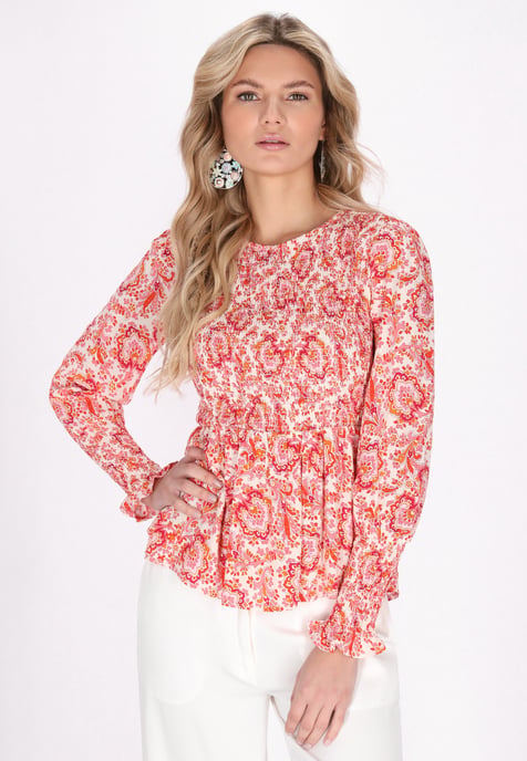 usha Bluse Frauen rot mehrfarbig - Image 3