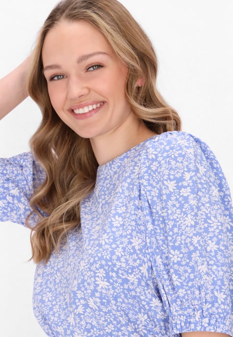 Mymo Bluse Frauen blau weiß - Image 5