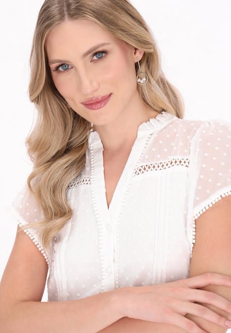 Dreimaster Bluse Frauen Weiß - Image 5