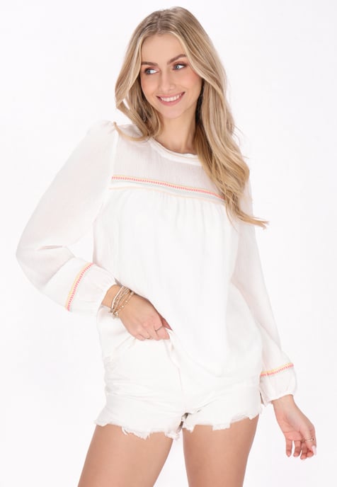 IZIA bluse hemd Frauen Creme - Image 3