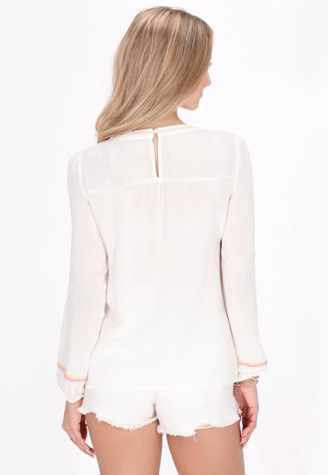 IZIA bluse hemd Frauen Creme - Image 4