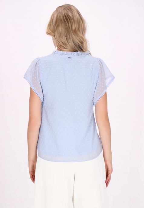 Dreimaster Bluse Frauen hellblau - Image 4