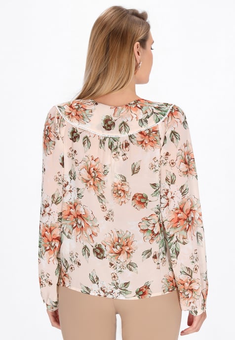 usha Bluse Frauen creme mehrfarbig - Image 4