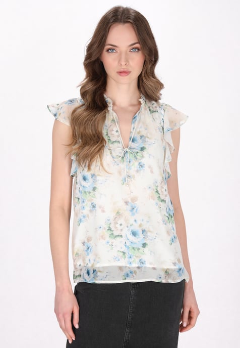 Dreimaster Bluse Frauen Blau - Image 3