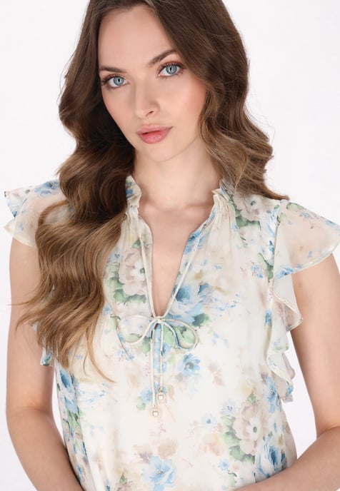 Dreimaster Bluse Frauen Blau - Image 5