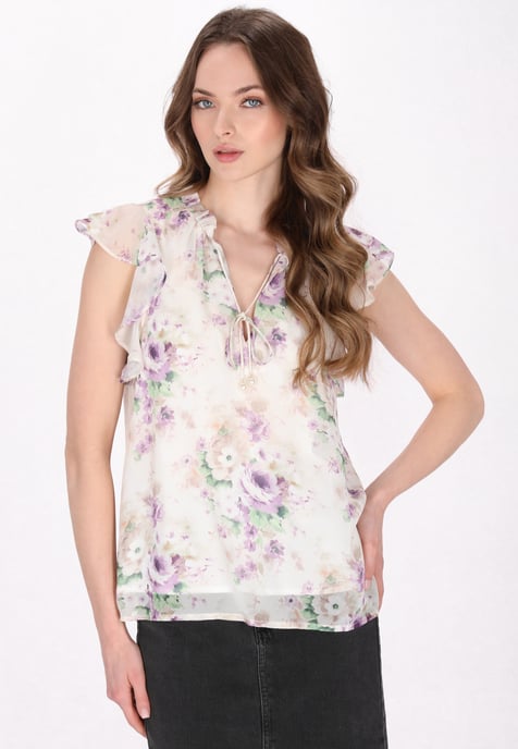 Dreimaster Bluse Frauen lila - Image 3