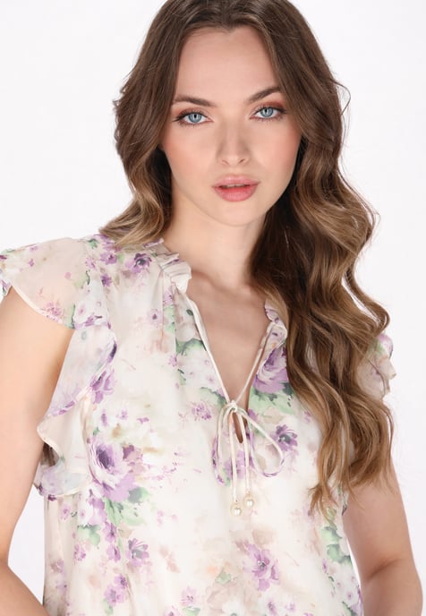 Dreimaster Bluse Frauen lila - Image 5