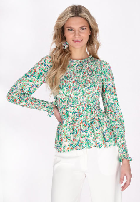 usha Bluse Frauen grün mehrfarbig - Image 3
