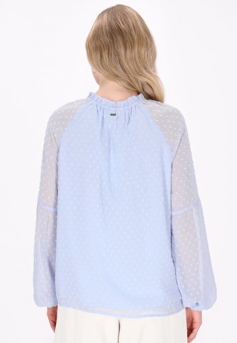 Dreimaster Bluse Frauen hellblau - Image 4