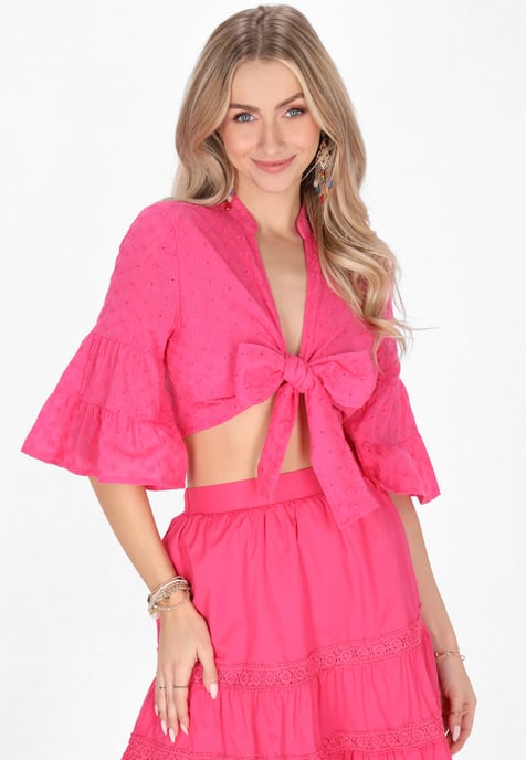 IZIA Bluse Frauen Fuchsie - Image 3