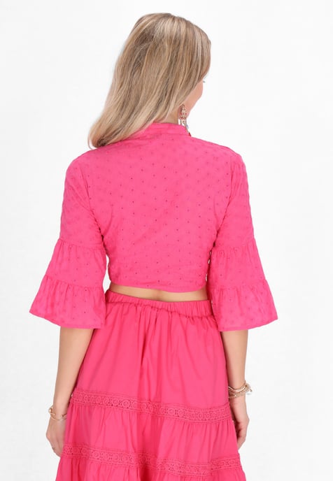 IZIA Bluse Frauen Fuchsie - Image 4