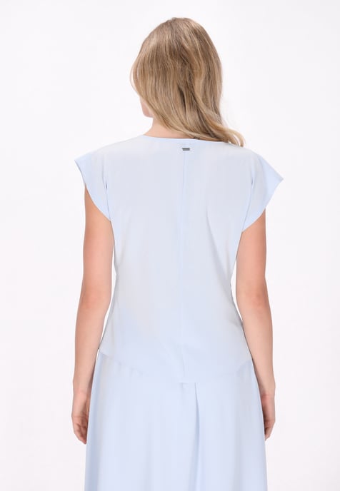 Dreimaster Bluse Frauen hellblau - Image 4