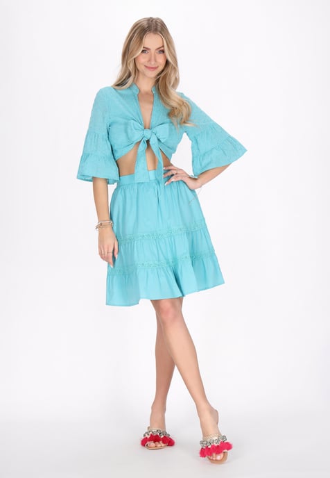 IZIA Bluse Frauen Aqua - Image 2