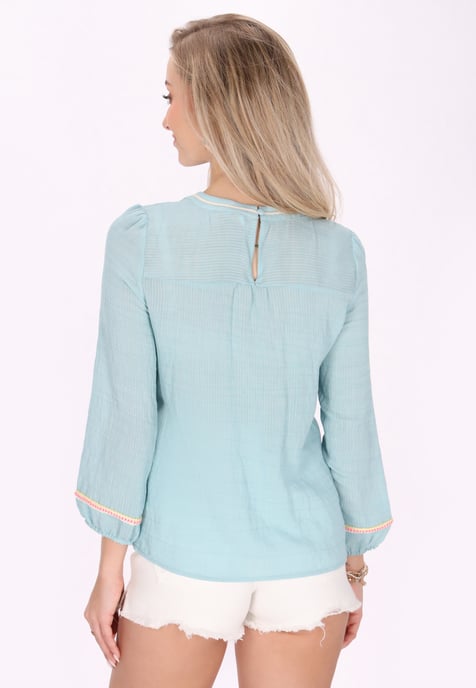 IZIA bluse hemd Frauen Aqua - Image 4