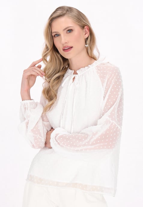 Dreimaster Bluse Frauen Weiß - Image 3