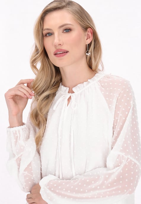 Dreimaster Bluse Frauen Weiß - Image 5